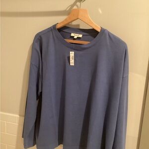 Madewell Long Sleeve Tee in Blue